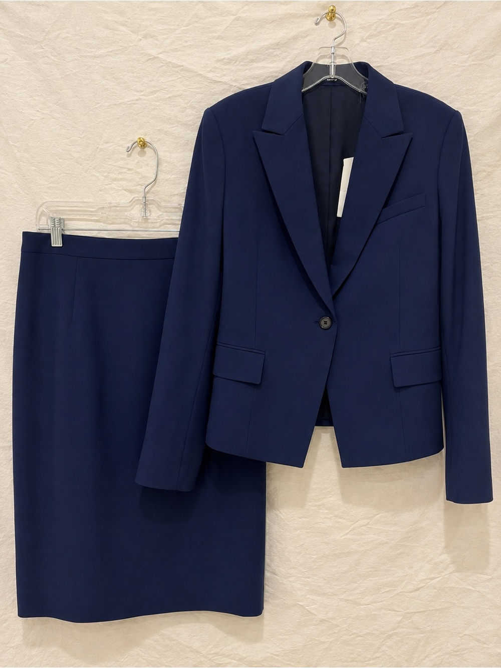 Theory NWT Sea Blue Wool Brince Blazer Hemdall Skirt Suit 12